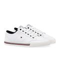 White Canvas Trainers Q7115