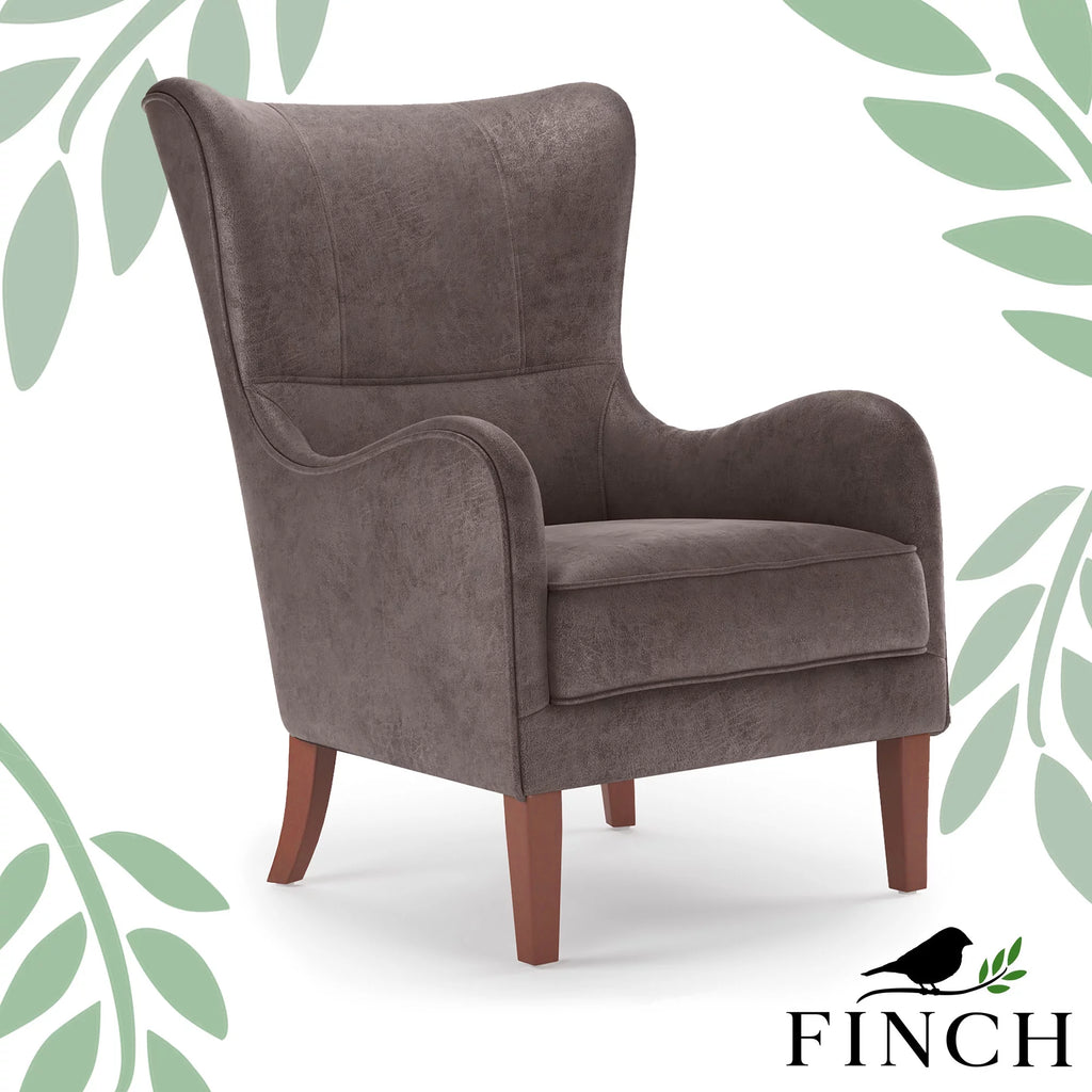 Wingback Chair Espresso Brown K399
