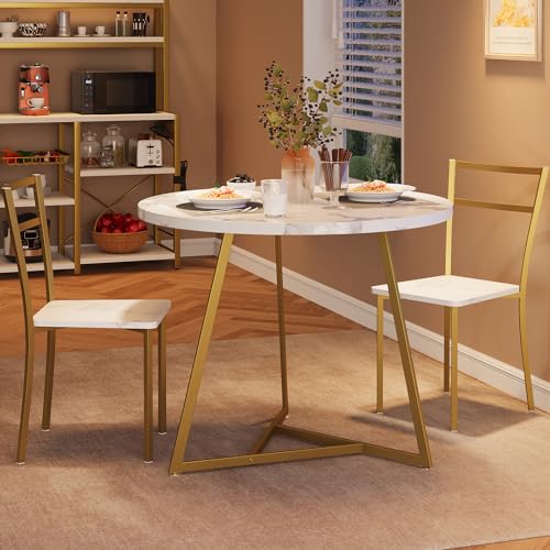 Rustic Brown 3 Piece Dining Table Set V82876