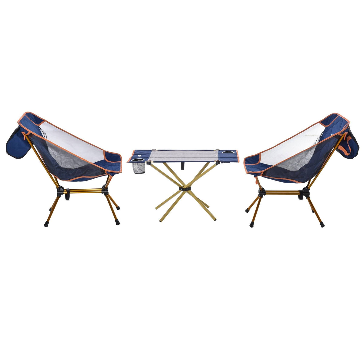 Lightweight Folding Camping Table Set with 2 Chairs and Carry Bag G96057