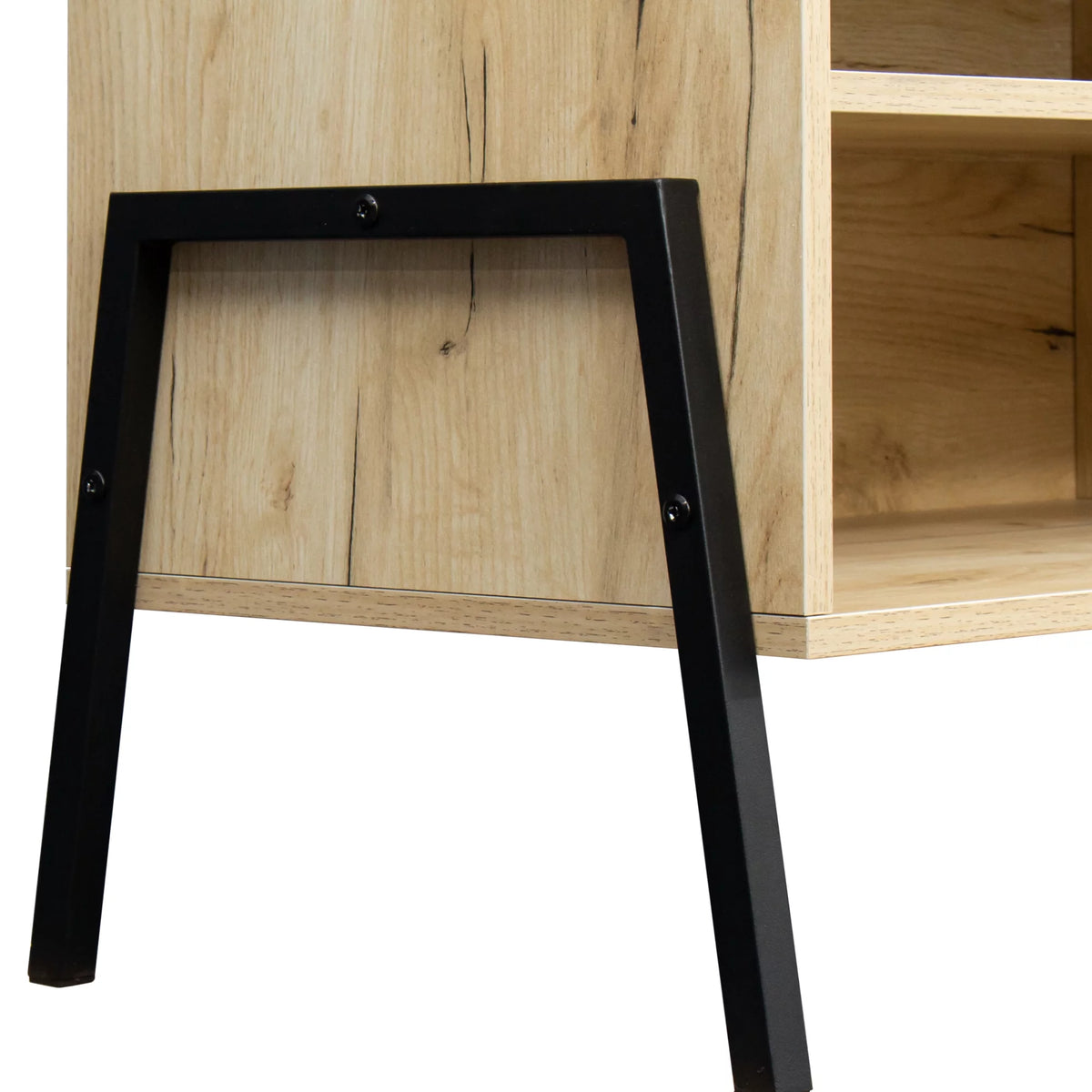 Mid-century modern Wooden TV Console with Storage L206