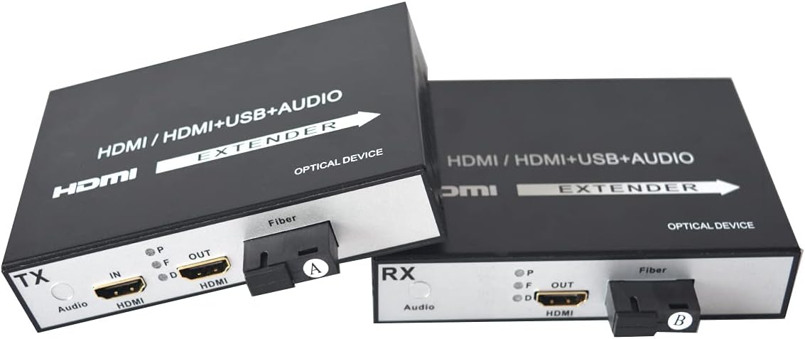 HDMI Extender Over Fiber Optic Cable Singlemode up to 20Km 1080P Transmitter and Receiver Kit L6280