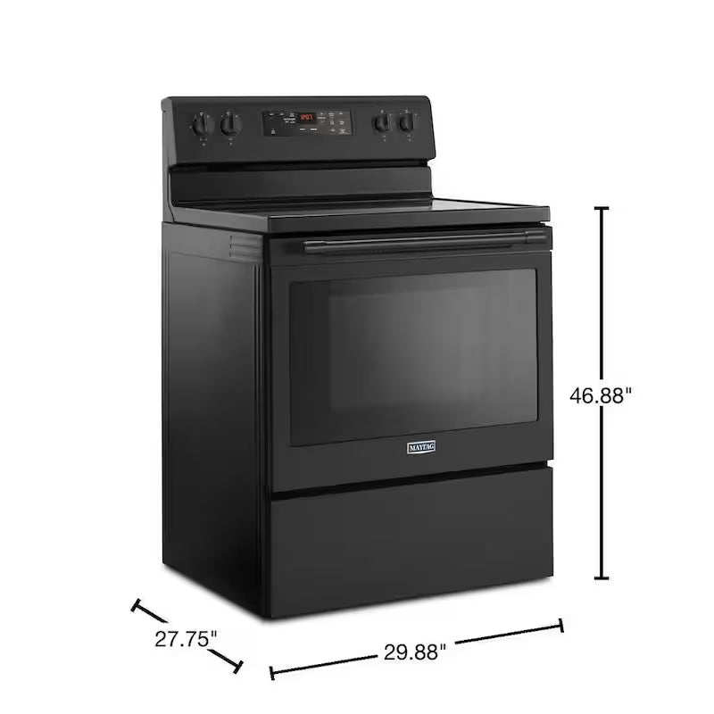 Electric Range with Cooktop in Black B5597