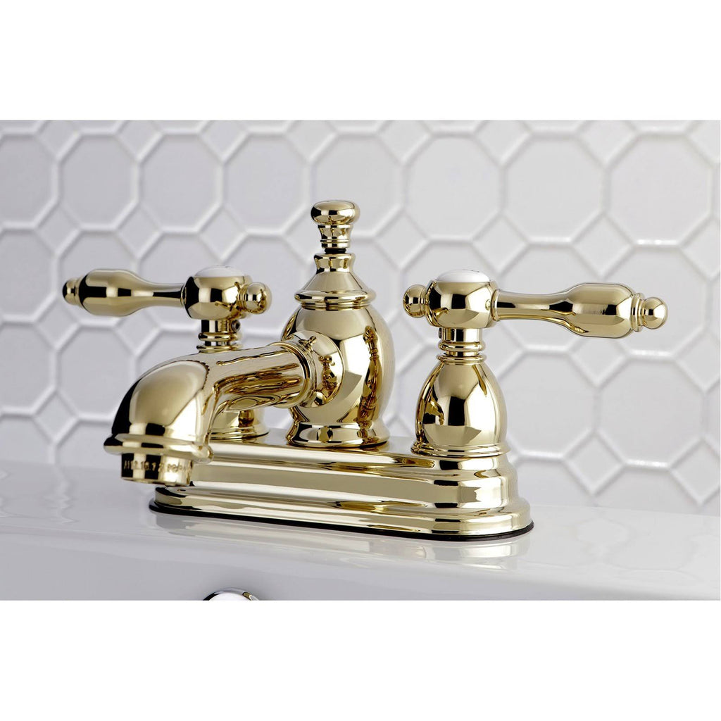 Polished Brass Centerset Lavatory Faucet with Pop-Up W269153