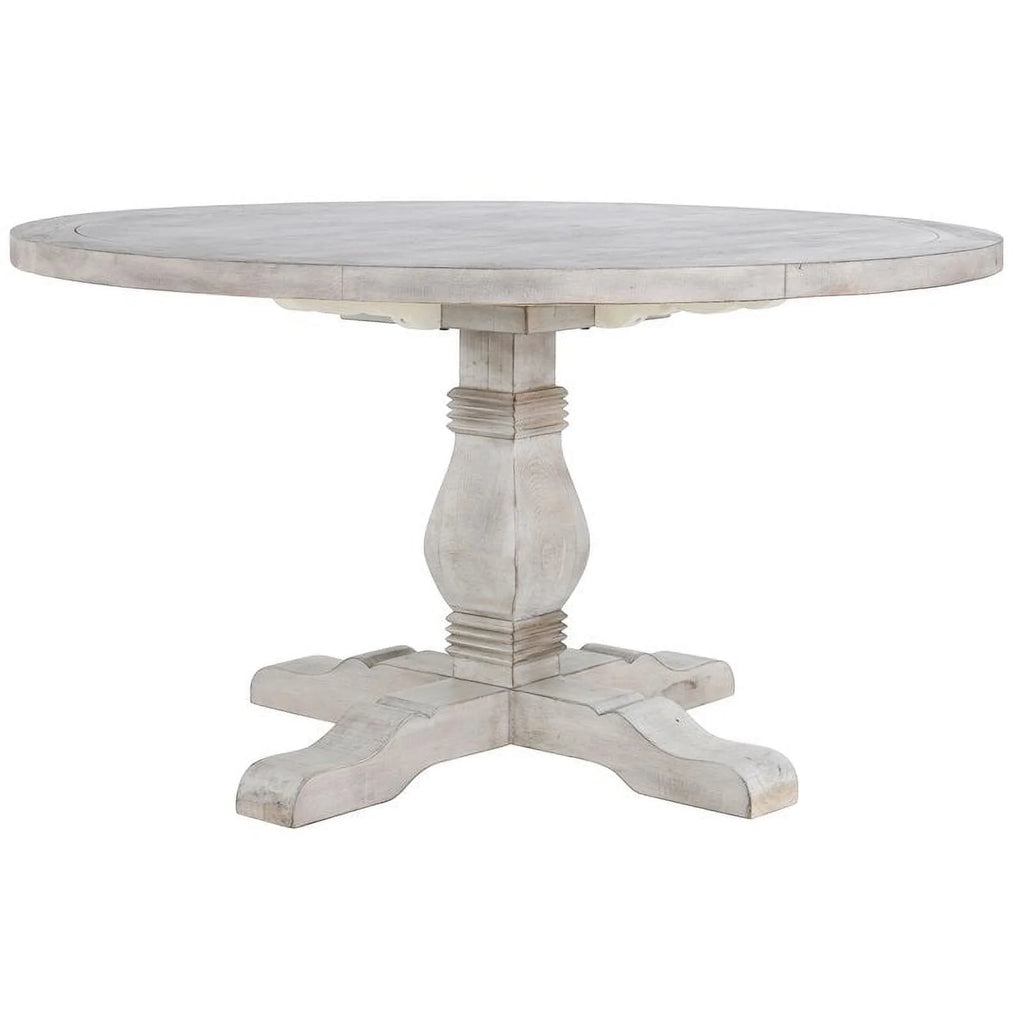 55" Round Solid Pine Wood Dining Table J916375