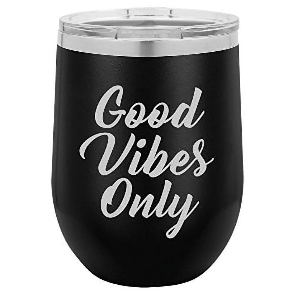 12 oz Stainless Steel Stemless Wine Tumbler with Lid O43198