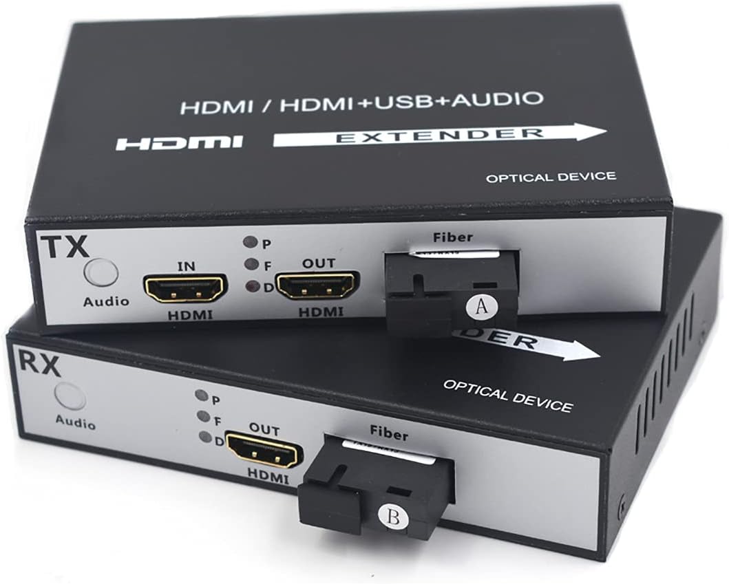 HDMI Extender Over Fiber Optic Cable Singlemode up to 20Km 1080P Transmitter and Receiver Kit L6280