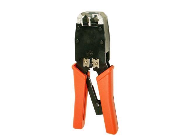 Cat5e UTP Plenum Cable 1000ft Blue + RJ45 Crimp Tool Plugs Kit P4490