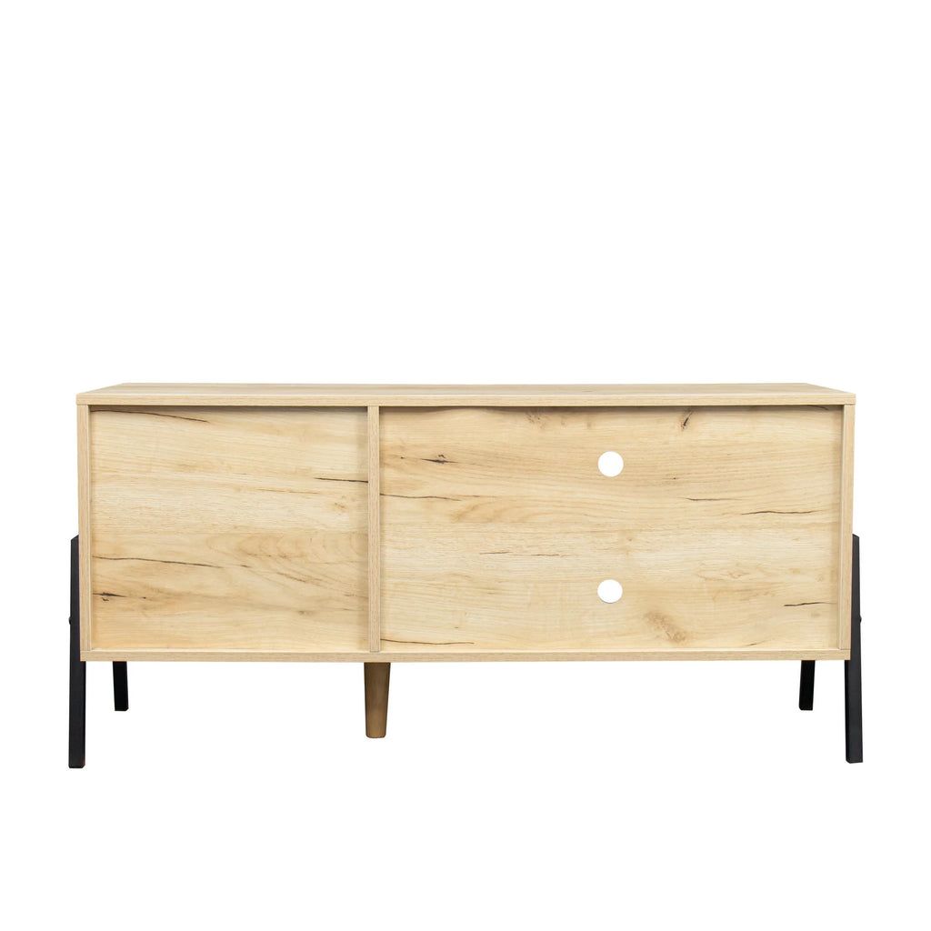 Mid-century modern Wooden TV Console with Storage L206