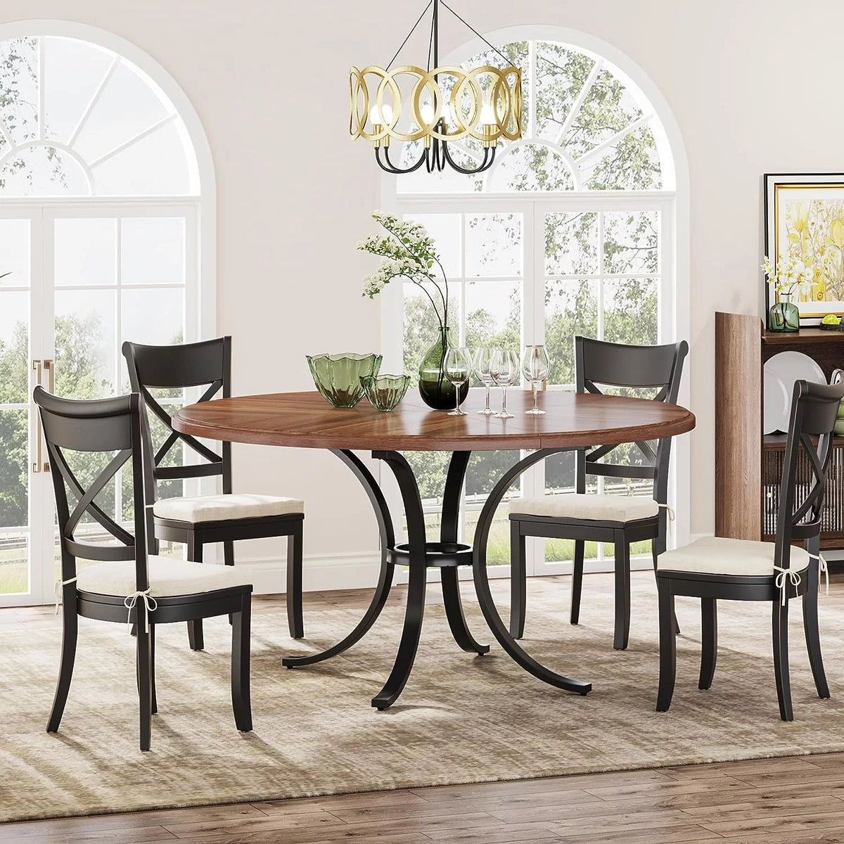 Round Dining Table for 4-6 People T8114