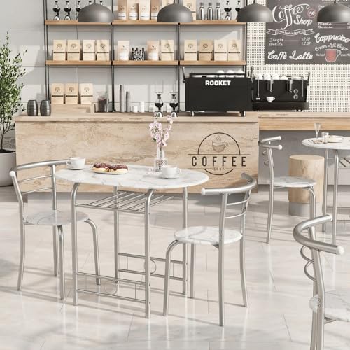 3-Piece Wooden Dining Table Set with 2 Chairs Z24763