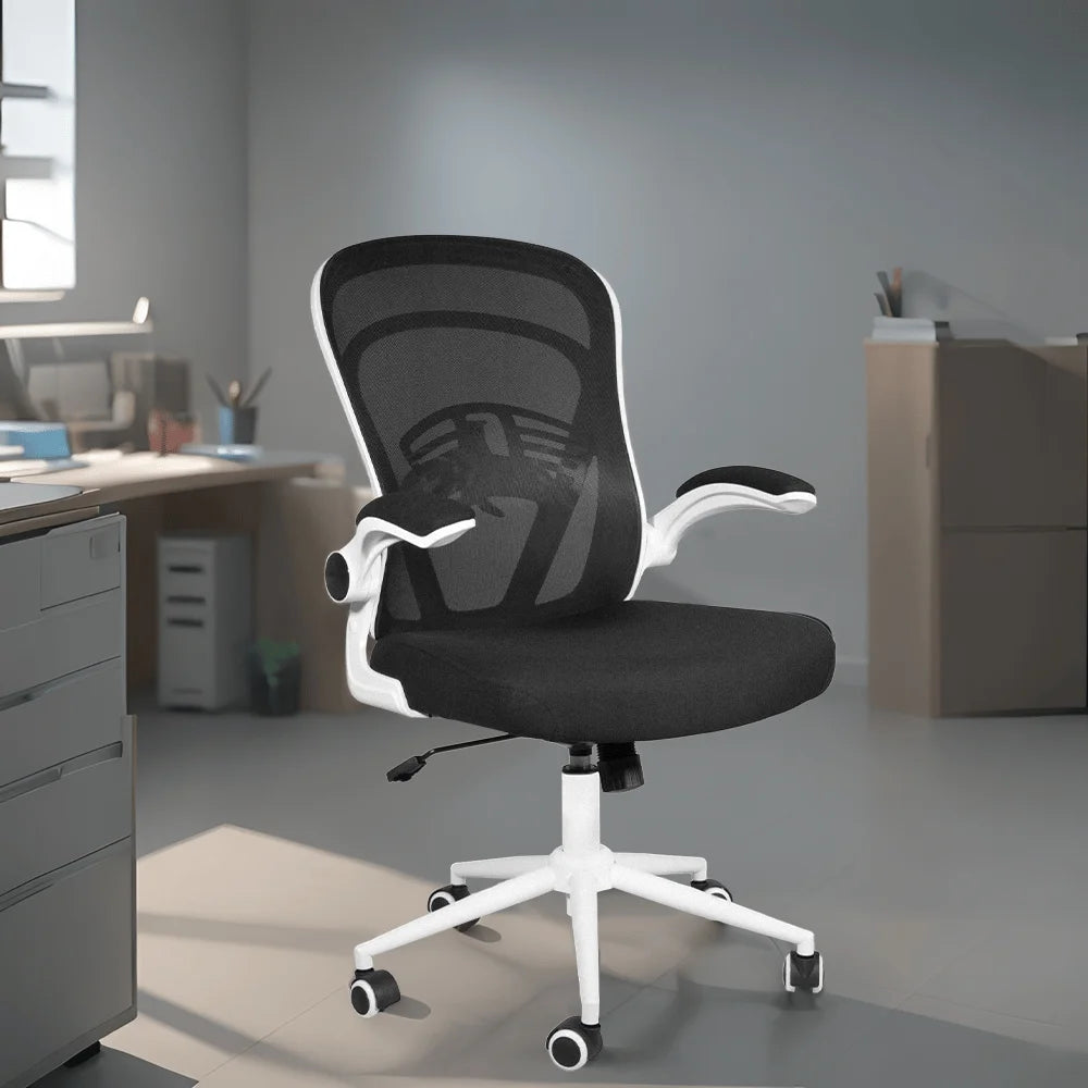 Black Ergonomic Mesh Office Chair with Wheels W4009