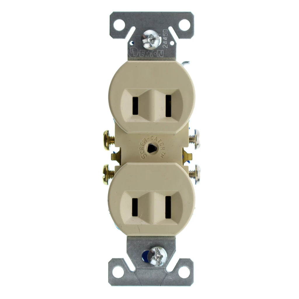 Duplex Outlet 2-Wire 15-Amp 120-Volt Ivory 50-Pack B5431