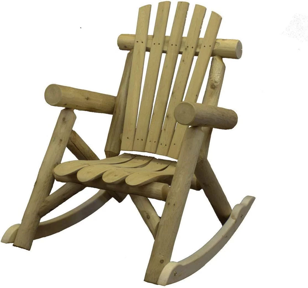 Natural Cedar Log Rocking Chair Q62417
