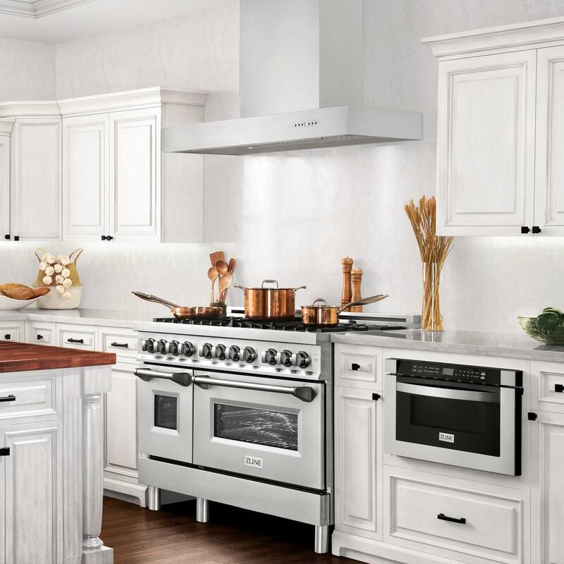 42 in. 700 CFM Stainless Steel Wall Mount Range Hood U425348