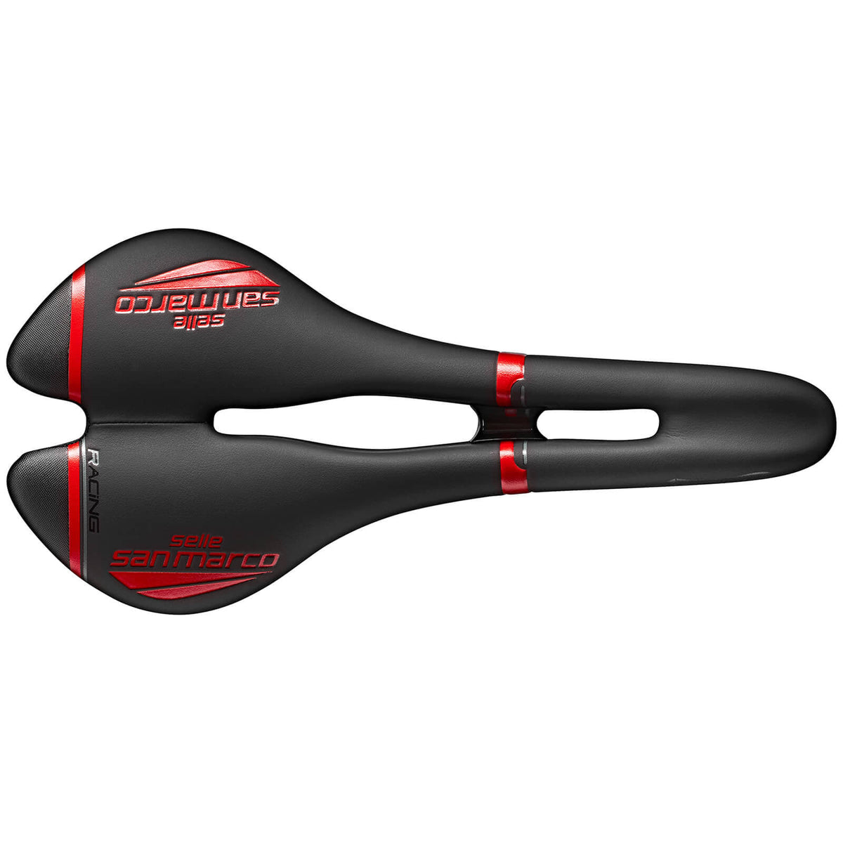 Black-Red Narrow Racing Saddle S712454