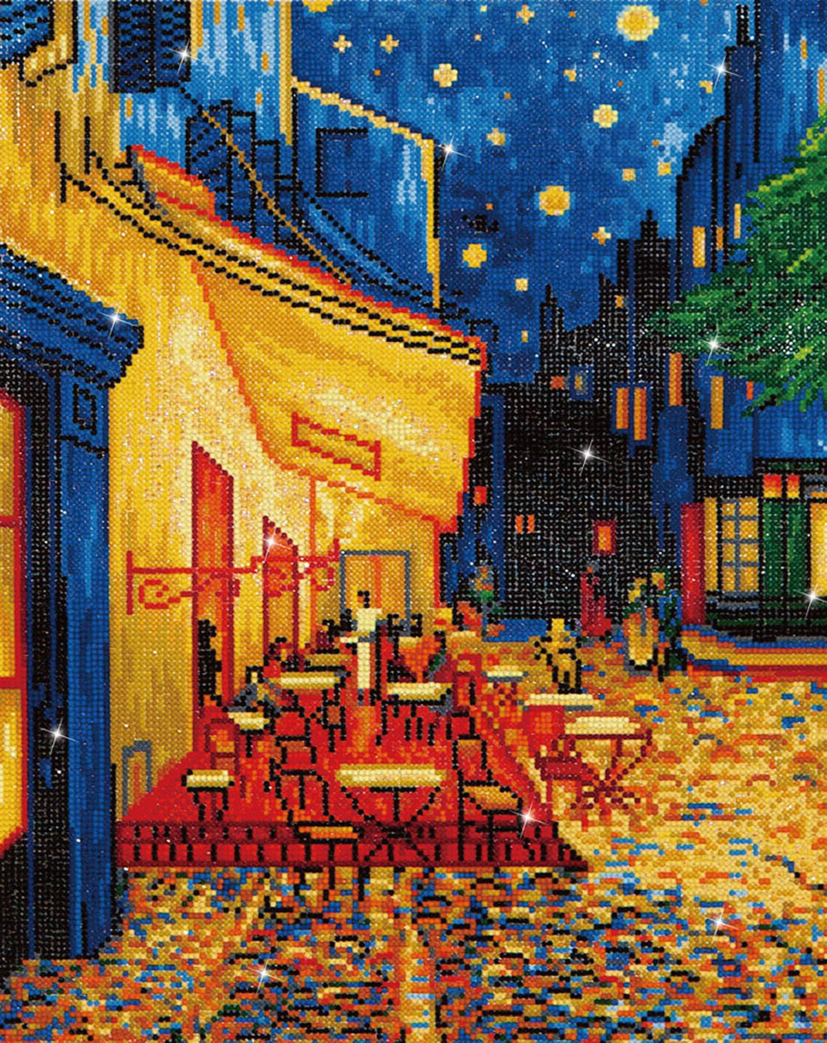 Cafe at Night Facet Art Kit J713