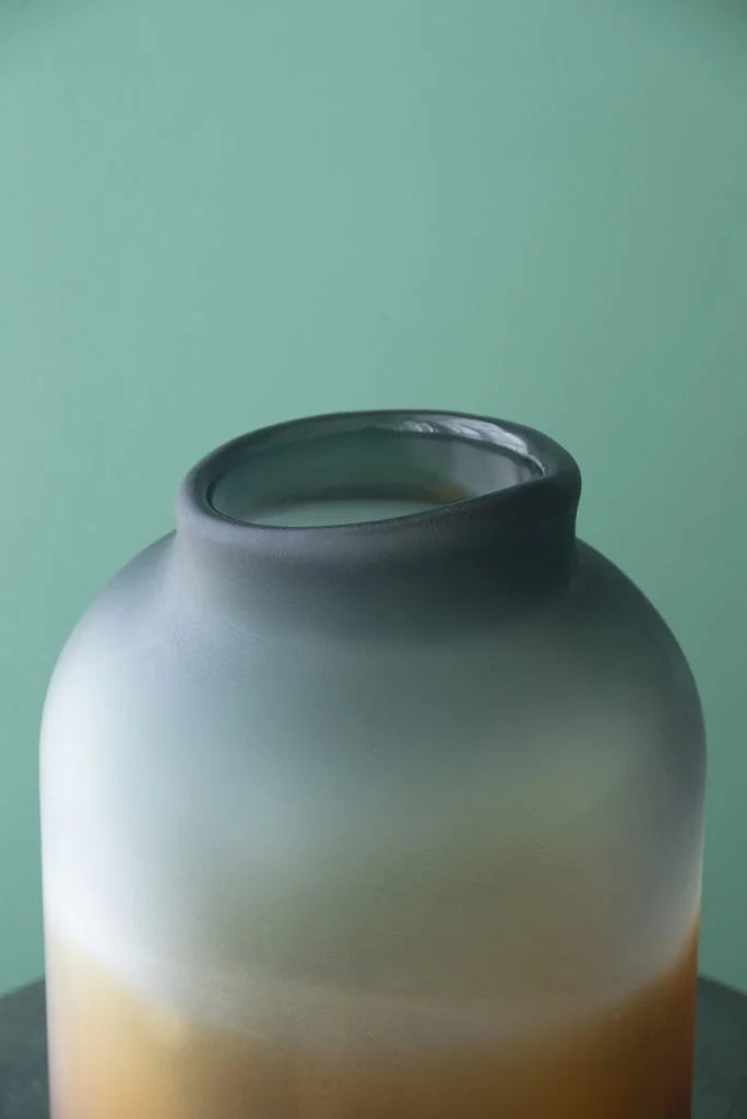 Handmade Fading Glass Vase 11.5" J44123
