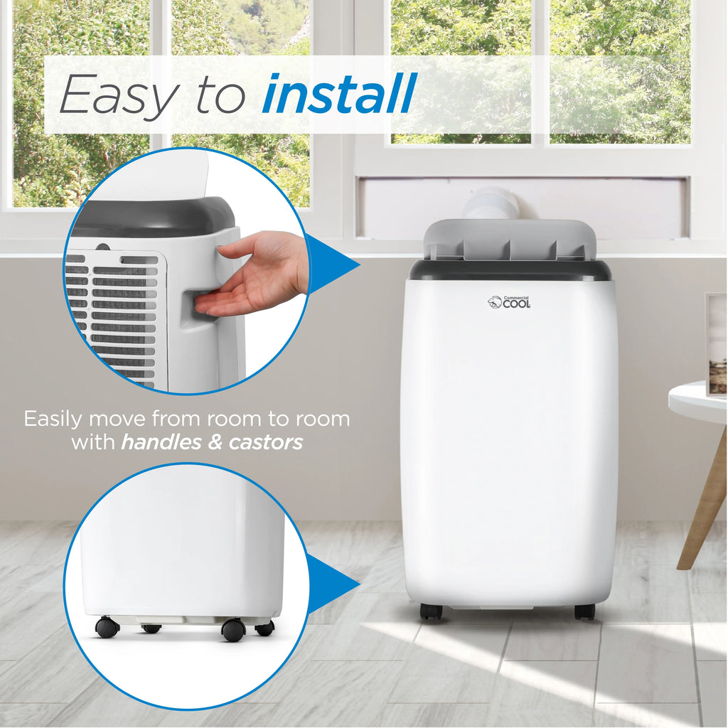 6,000 BTU Portable Air Conditioner with Remote Control, White M401331