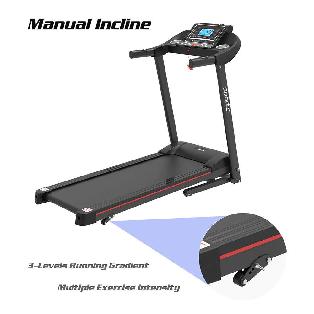Portable Folding Treadmill with Incline W48366