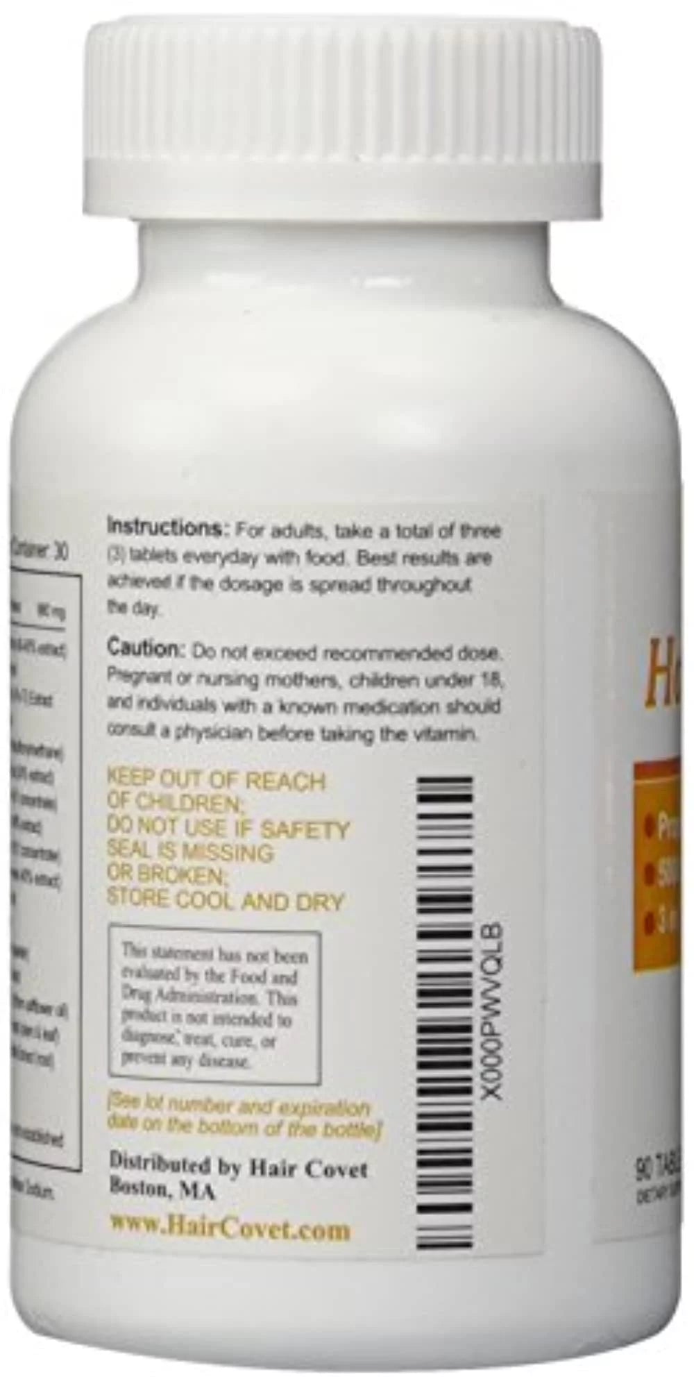 Hair Growth Supplement 90 Tablets D8661