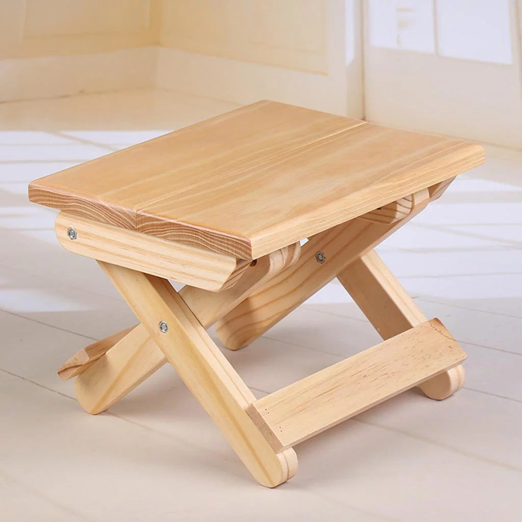 Folding Wooden Step Stool H630
