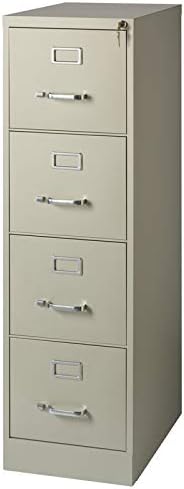 Black 4 Drawer Letter File Cabinet F301