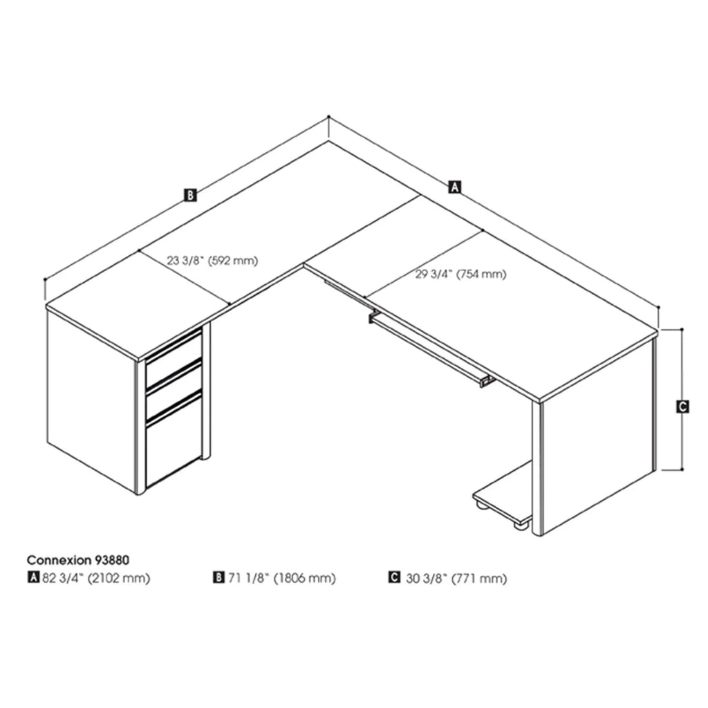 L-Shaped Workstation Q83368