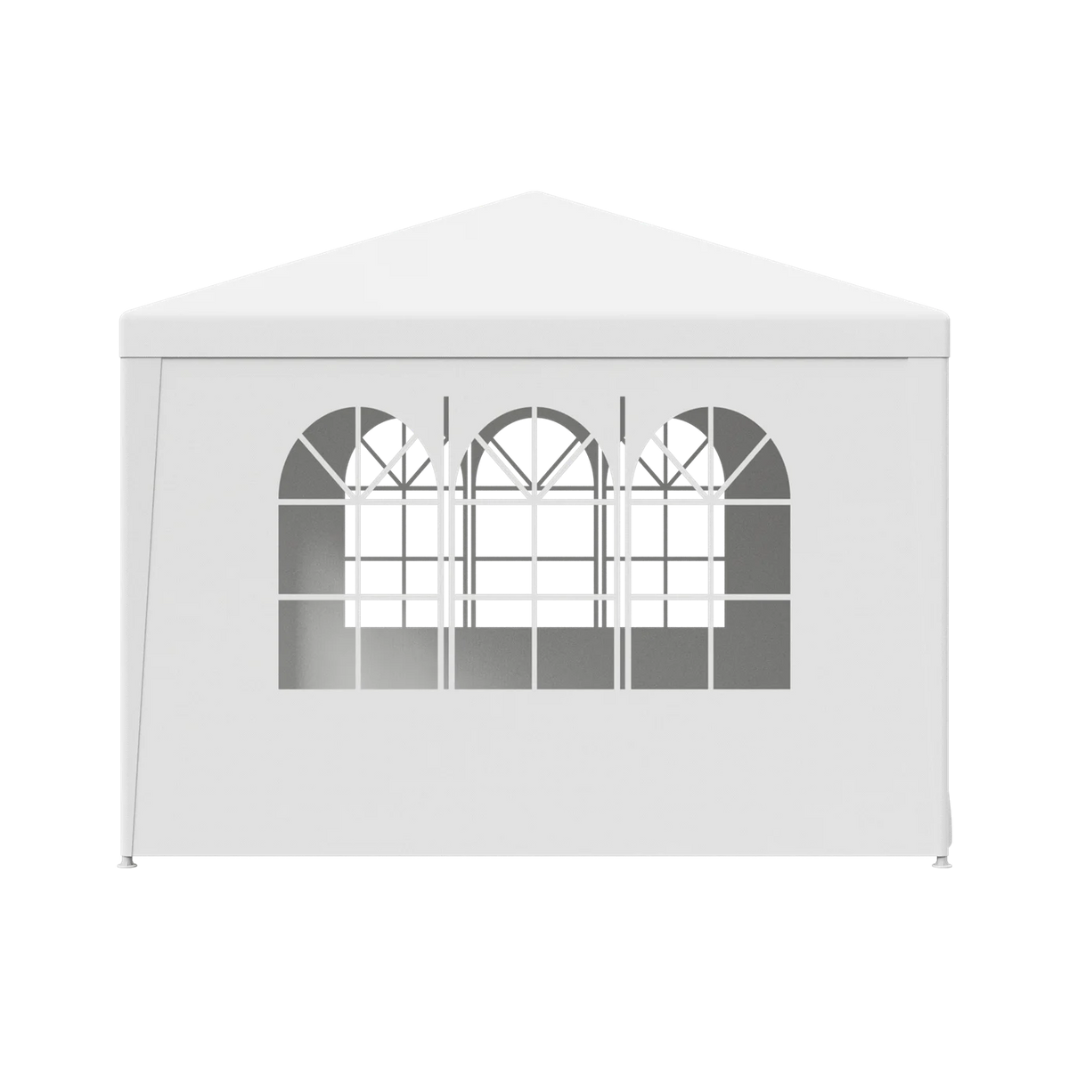 10 x 10' White Gazebo Canopy with 4 Removable Sidewalls H13429