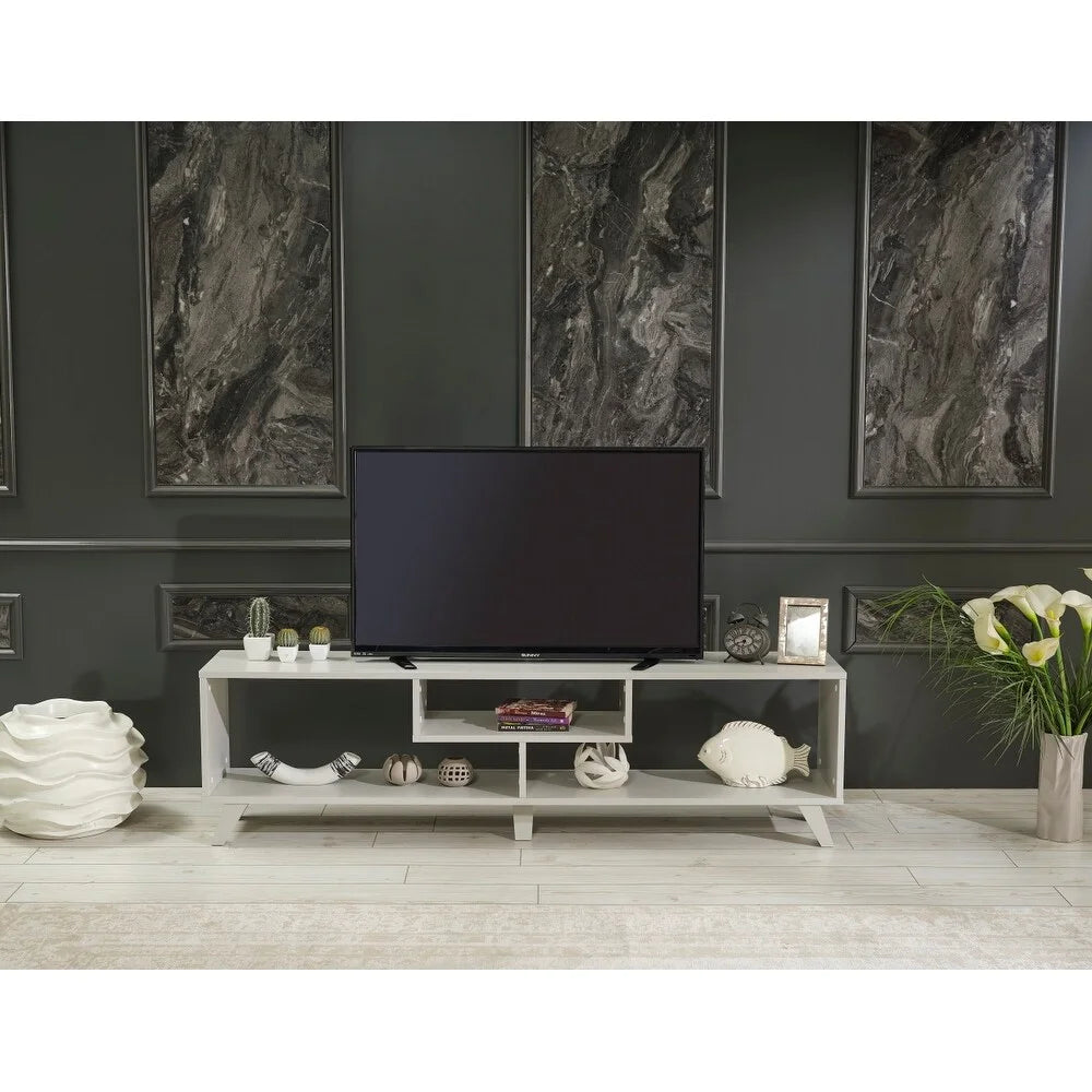 Mid Century Modern 67 inch Grey Tv Stand V986917