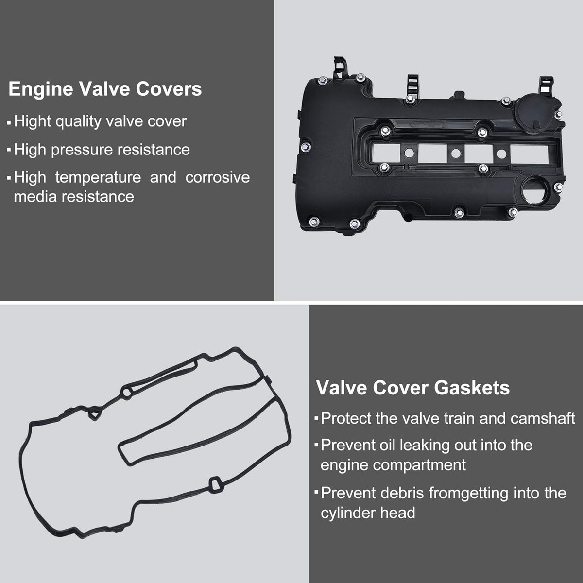 Engine Camshaft Valve Cover with Gasket W8168