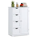 White 4 Drawer Wooden Bathroom Cabinet M392350