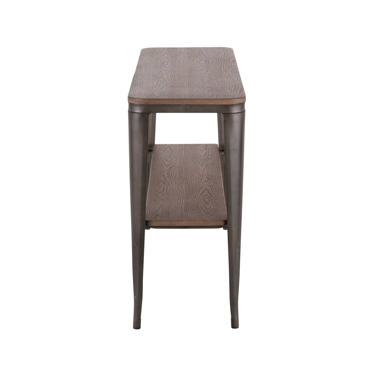 Industrial Metal Wood Console Table H80372