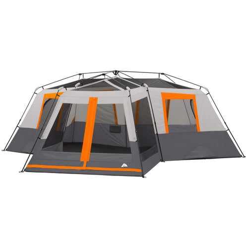 12-Person 3-Room Instant Cabin Tent with Screen Room Y889