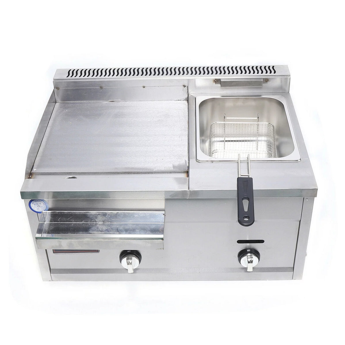 Multi-function Deep Fryer Stainless Steel with Portable Griddle H91699