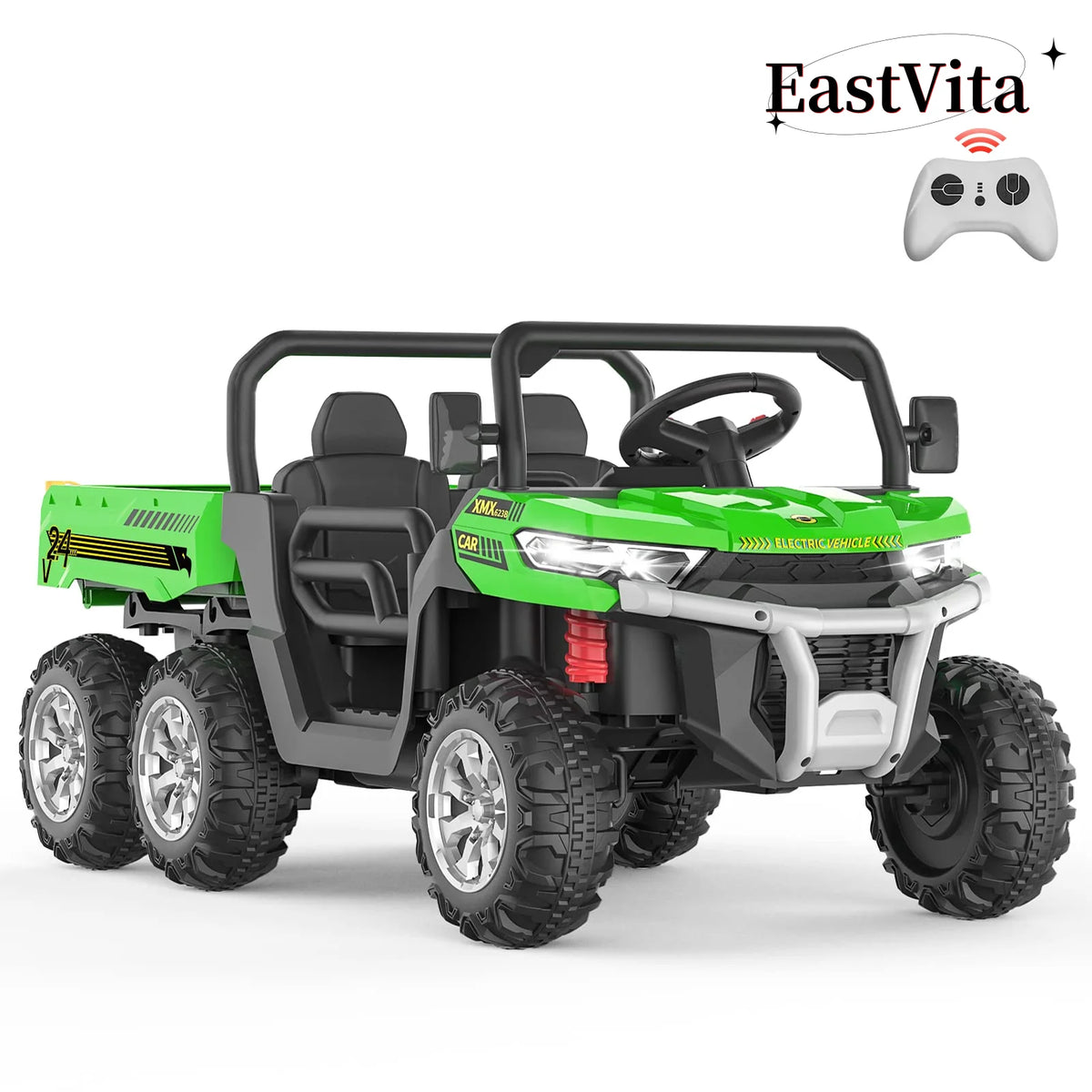 24V 6 Wheels Electric Ride on Tractor Dump Truck Q443023