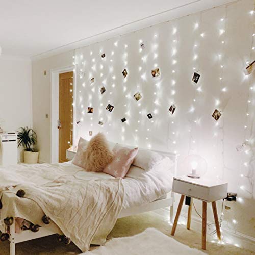 306 LED Curtain Lights with 18 Hang Down String Lights L3381