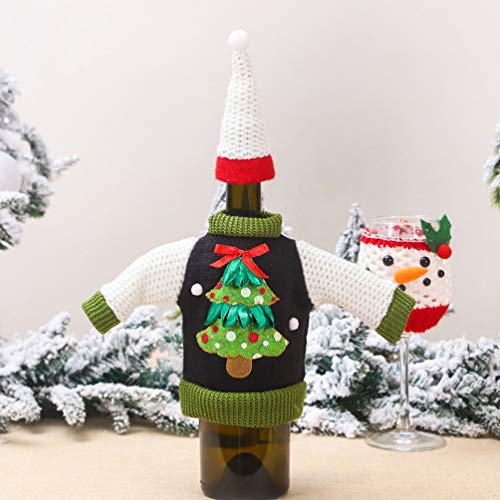 Christmas Wine Bottle Covers with Hat D811