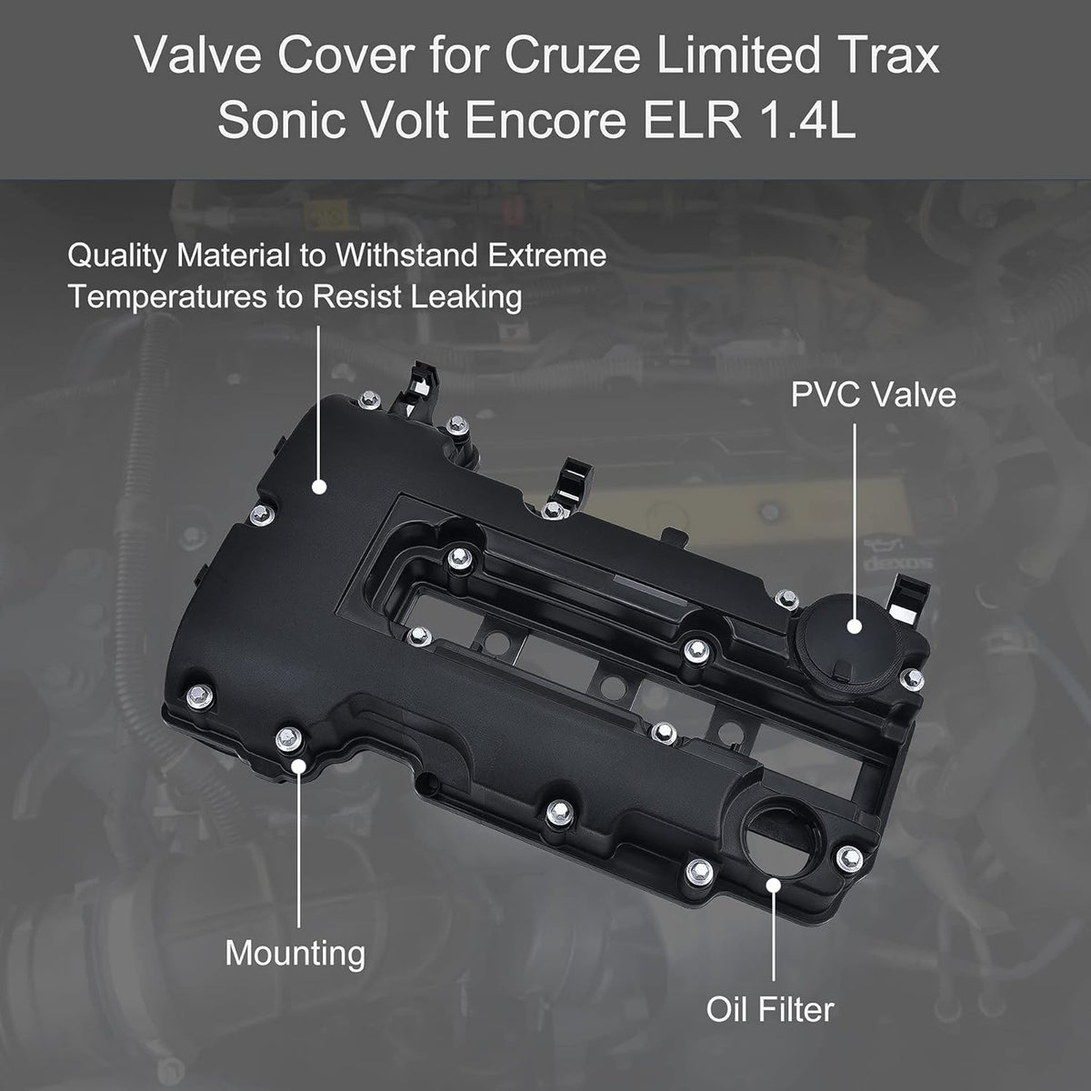 Engine Camshaft Valve Cover with Gasket W8168