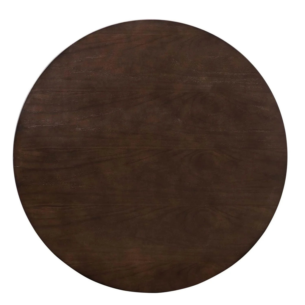 Round Modern Wood Metal Dining Table Z3408