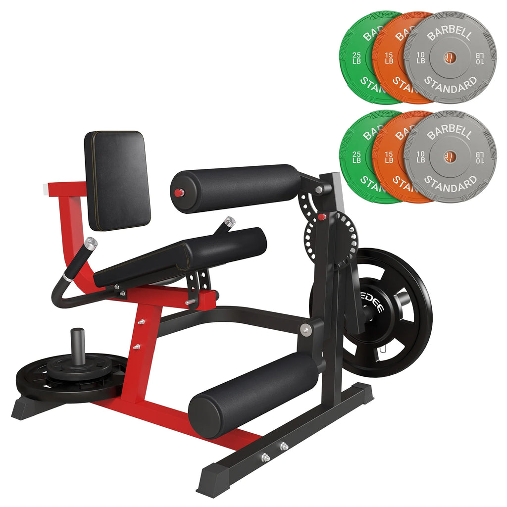 Adjustable Plate Loaded Leg Extension and Curl Machine V9907