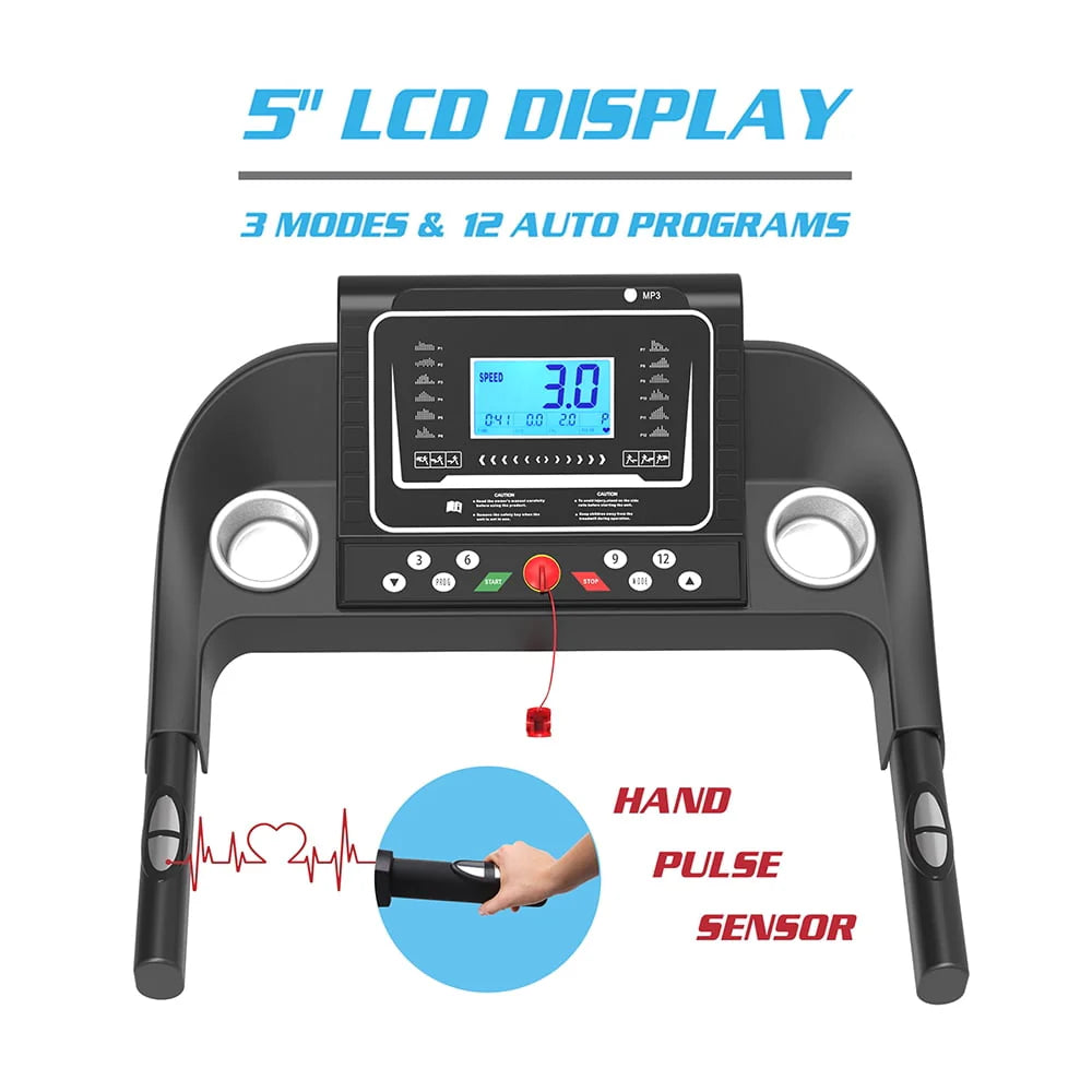 Portable Folding Treadmill with Incline W48366