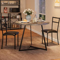 Rustic Brown 3 Piece Dining Table Set V82876