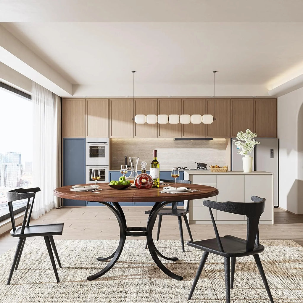 Round Dining Table for 4-6 People T8114