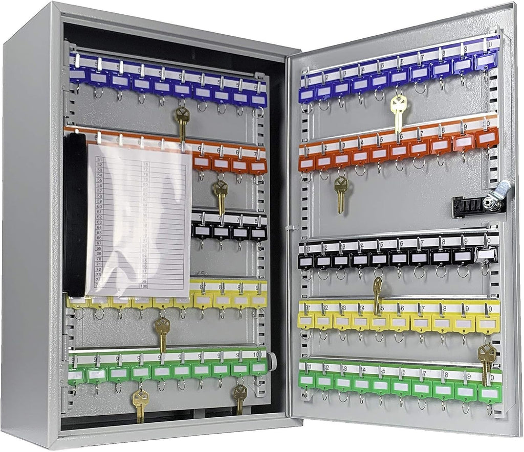 Adjustable Combination Lock Key Cabinet Grey M124532