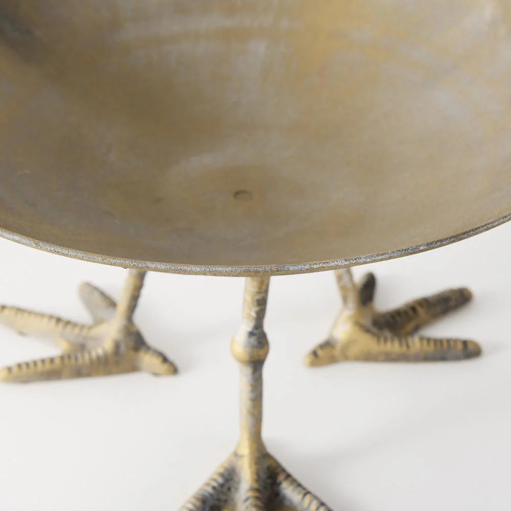 Antiqued Gold Webbed Feet Centerpiece Bowl C89885