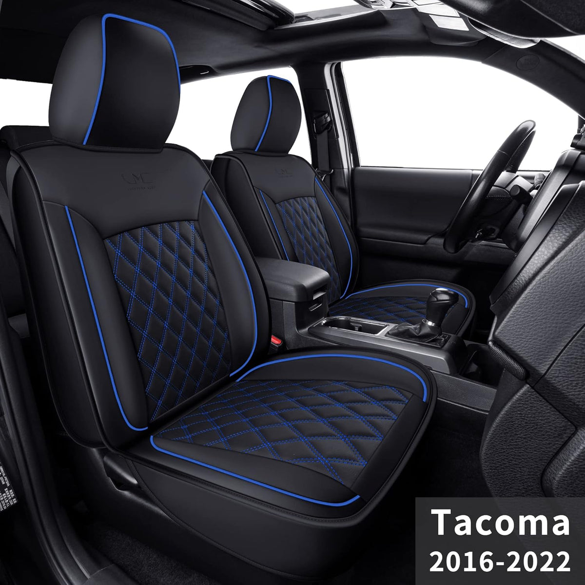 Black 2 pcs Tacoma Seat Covers E779