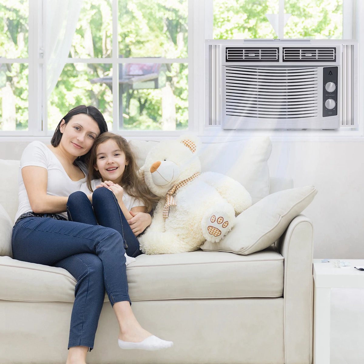 115V Window-Mounted Air Conditioner 8,000 BTU with Remote/APP Control H49923