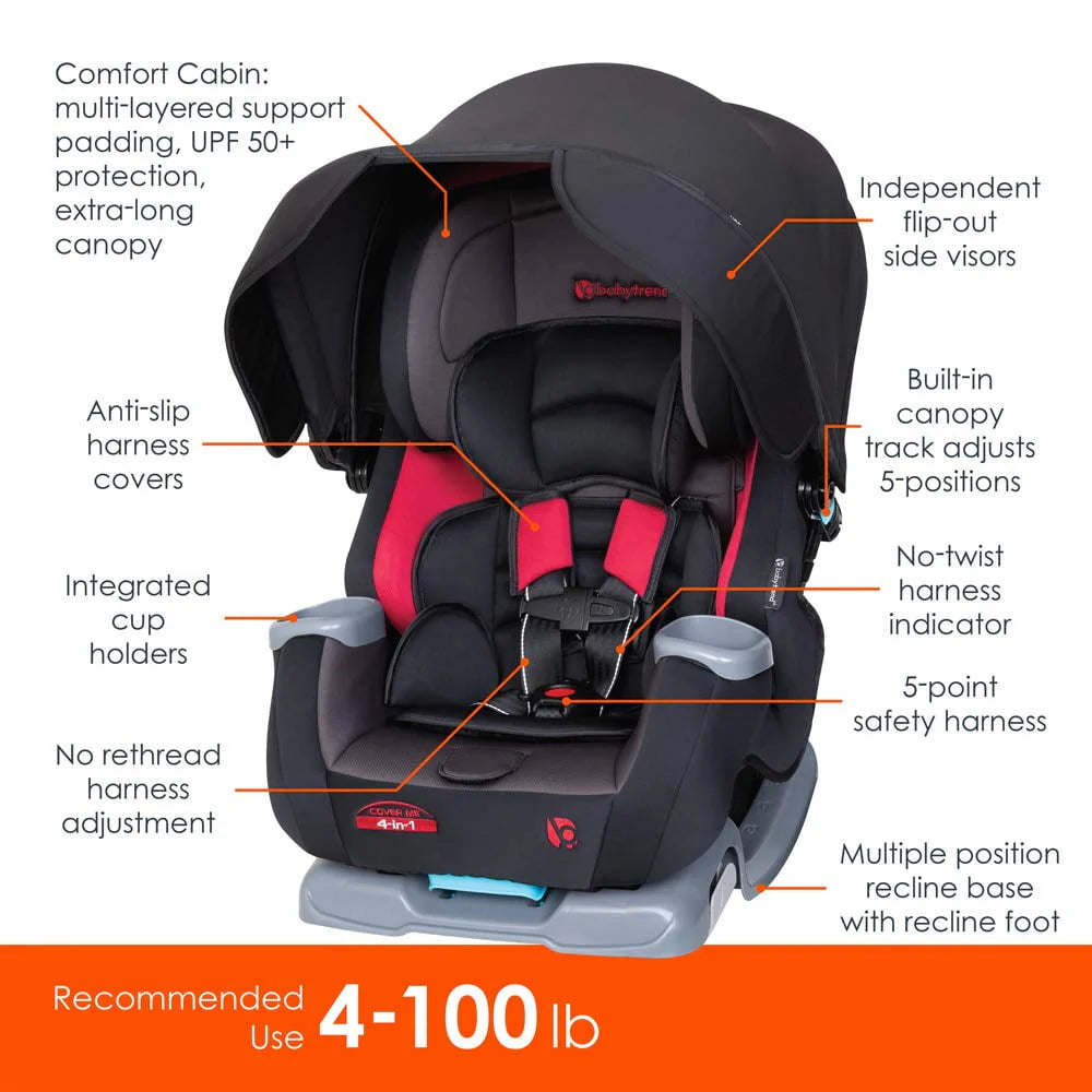4-in-1 Convertible Car Seat L756