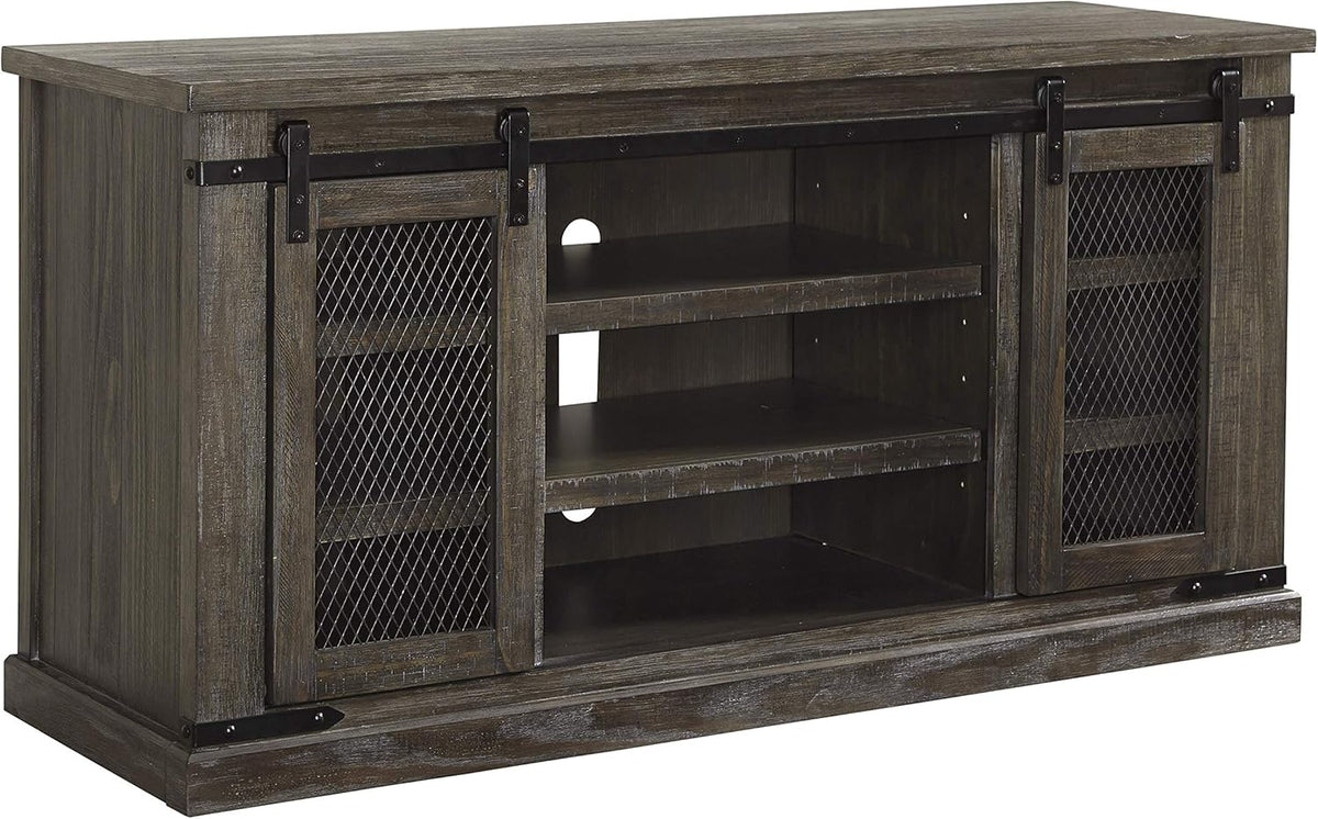 Extra Large TV Stand Whitewash E154